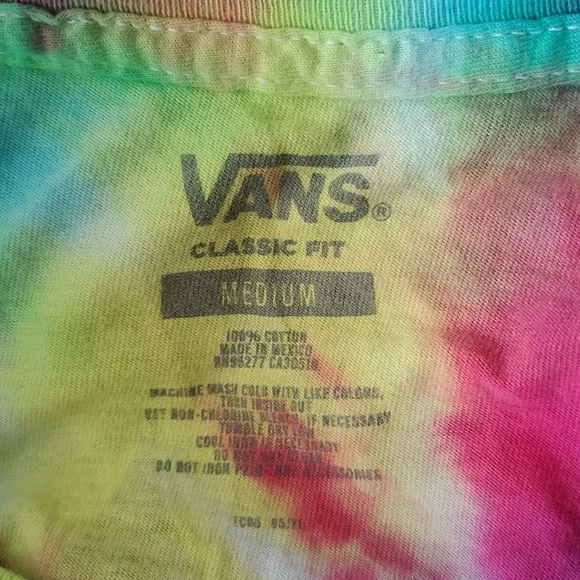 Vans Multicolor Tie-Dye T-Shirt Size M - Picture 4 of 4